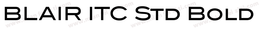 BLAIR ITC Std Bold转换字体转换